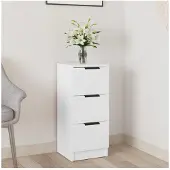 vidaXL Dressoir 30x30x70 cm bewerkt hout wit