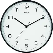 MAUL 9051790 Wandklok Kwarts 30 cm x 30 cm x 30 cm x 5 cm x 50 mm Zwart Slepend uurwerk (geluidsloos)