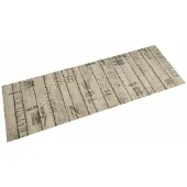 vidaXL Keukenmat wasbaar hekprint 45x150 cm fluweel