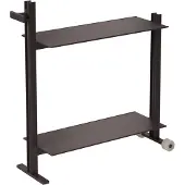Museum Trolley serveerwagen Donkerbruin, 74,5x77,5x24 cm