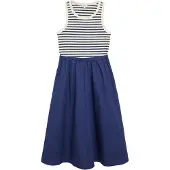 s.Oliver Jurk donkerblauw / wolwit