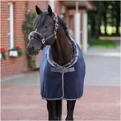 Bucas Show-Line Fleece Showdeken 180 Navy/Grey