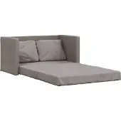 vidaXL Slaapbank vloermodel 2-in-1 112x174x55 cm stof taupe
