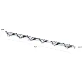 MeraDog STELLA 6-voudige dubbele gordijnrail, Classic, model 18.026