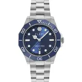 Philipp Plein Watches Analoog horloge 'Aquastorm' enziaan / zilver