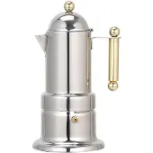 Semoic Dikwandige Italiaanse espressomaker voor 4 porties, koperkleurig