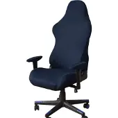 INF Elastische bureaustoelhoes NavyBlue