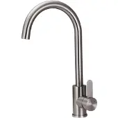 Aquanello Keukenmengkraan met ronde uitloop, roestvrij staal, Forma SS-1002-FM,