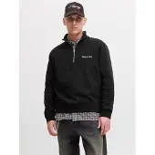 Jack & Jones Sweatshirt 'JORNorrebro' zwart / wit