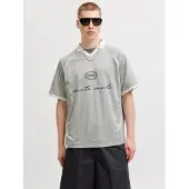 Jack & Jones Shirt 'JCOEterna' grijs / antraciet / wit