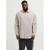 Jack & Jones Breeze Linen Plus Size Overhemd Met Lange Mouwen