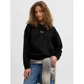Jack & Jones Sweatshirt 'JXStudio Vesterbro' zwart / wit
