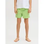 Jack & Jones Junior Zwemshorts 'JPSTMAUI' limoen / zwart / wit