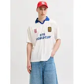 Jack & Jones Shirt navy / donkerrood / wit