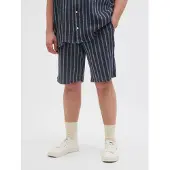 Jack&Jones PLUS Plus Broek marine / pastelblauw / wit