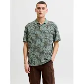 Jack & jones Premium Shirt 'JPRBLUHawaii' olijfgroen / kiwi / lichtgroen