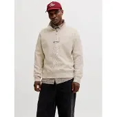 Jack & Jones Sweatshirt 'JJESoho' greige / zwart