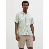 Jack & Jones Overhemd bruin / pastelgroen / wit