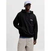 Jack & Jones Sweatshirt 'JWHUnion' zwart / wit