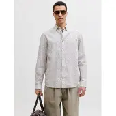 Jack & Jones Overhemd 'JJESummer' nude / wit