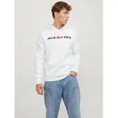 Jack & Jones Sweatshirt 'Corp' rood / zwart / wit