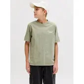 JACK&JONES JUNIOR Junior Shirt 'JORNorrebro' riet / wit