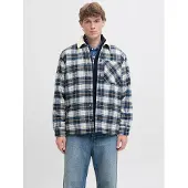 Jack & Jones Tussenjas 'ZAC' navy / donkerblauw / bruin / offwhite