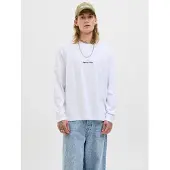Jack & Jones Shirt 'JORNorrebro' zwart / wit
