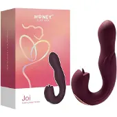 Honey Play Box Joi - G-spot vibrator met rotatie en likfunctie - paars