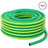 vidaXL Tuinslang 5-laags Groen en Geel 3 / 4'' 30 m PVC
