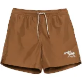 s.Oliver Zwemshorts bruin / wit