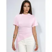 Busem Oversized Crew Neck Drape Blouse