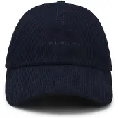 HUGO Pet van zachte katoenen corduroy met logostiksel