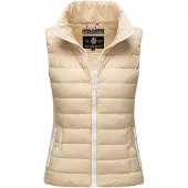 MARIKOO Bodywarmer 'Reimii' lichtbeige / wit