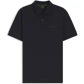 BOSS Heren Marine Polo Paddy Structuur (S), Casual, Katoen, Korte mouwen, Marineblauw 50565163