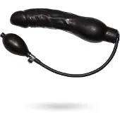 You2Toys - latex opblaasbare anaalspreider - zwart groot