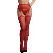Le Désir – Jarretel Strass Panty – Rood