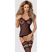 Obsessive - Bodystocking Visnet Met Floral