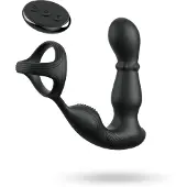 Pipedream Anal Fantasy Ass-Gasm - anaal vibrator met draaiende kop en penisring (zwart)