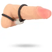 Rebel Heavy Rope: Verstelbare Penis- &amp; Balring (zwart)