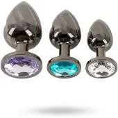 ANOS Metalen buttplug set 1 St