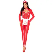 Leg avenue - Hospital Heartbreaker Kostuum - M - Rood