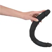 Bad Kitty - siliconen dubbel dildo - zwart