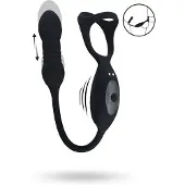 Levelz - Trillende en Stotende Silicone Tri O Cockring met Prostaat Stimulator
