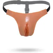 Hidden Desire - Alter Ego Adjustable Open Vagina String Flesh