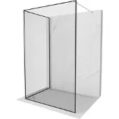 Mexen Kioto douchewand Walk-in 120 x 120 , zwart frame, chroom - 800-120-212-01-70-120