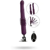 You2Toys - op afstand bestuurbare verwarmde stotende vibrator (paars)