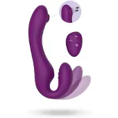 Vuxen TOY JOY - XOCOON PULSE VIBE USB HARNESS W/ PURPLE REMOTE