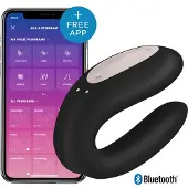 Satisfyer Double Joy Zwart - Met app en Bluetooth
