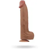 Lovetoy - Sliding Skin Dildo 36 cm - Bruin